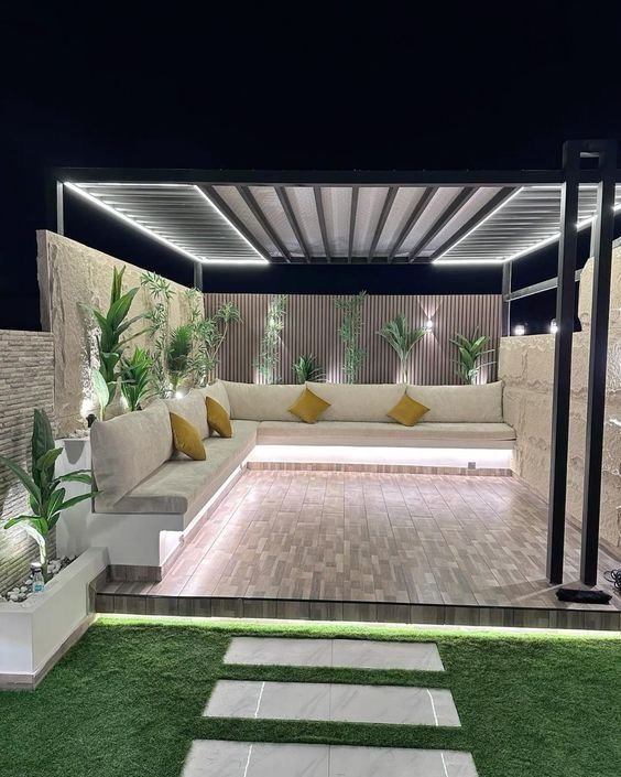 تنسيق حدائق ومظلات وسواتر